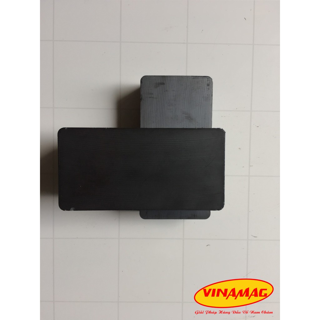 100x50x25mm Nam châm Ferrite , nam châm đen