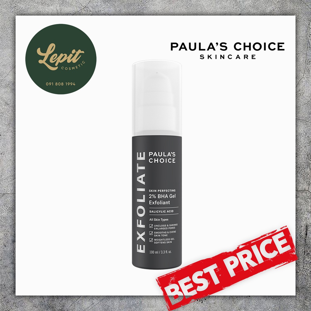 [Chính Hãng] Gel Loại Bỏ Tế Bào Chết Paula's Choice Skin Perfecting 2% BHA Gel Exfoliant 100ml