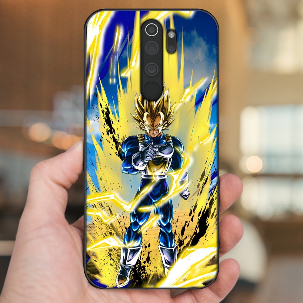 Ốp lưng Xiaomi Redmi Note 8 Pro viền đen in hình Vegeta Dragon Ball