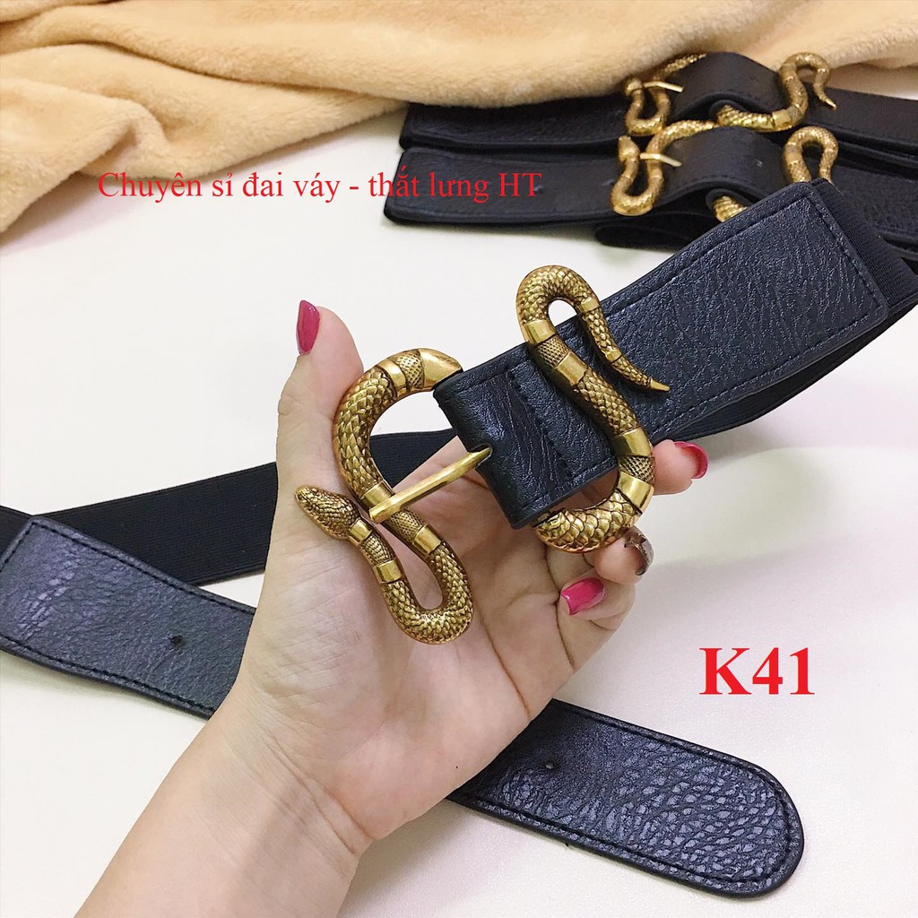 Đai váy belt G rắn lượng đồng K41