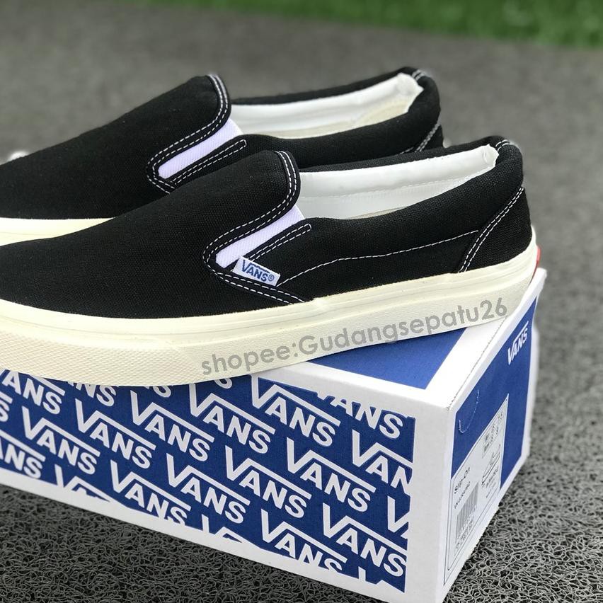 Giày Vans Slip On Og Trắng Đen Cá Tính Thời Trang