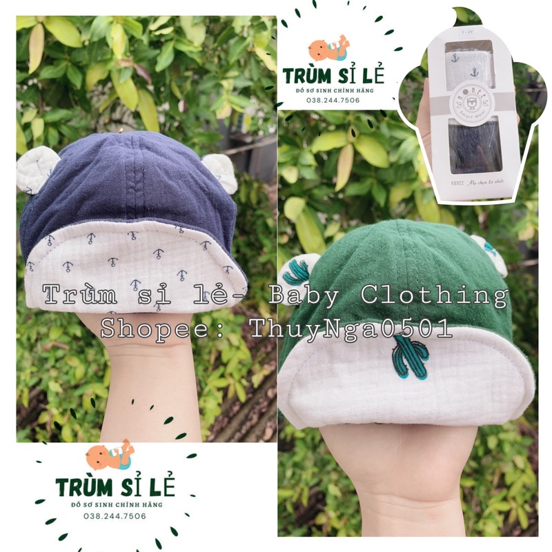 Hnee- Mũ chính hãng siêu mềm size 6m-3Y cho bé