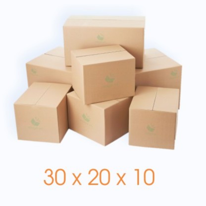 30x20x10 cm - 100 Thùng hộp carton ♥️ FREESHIP ♥️ Giảm 10K Khi Nhập [BAOBITP] - TP100