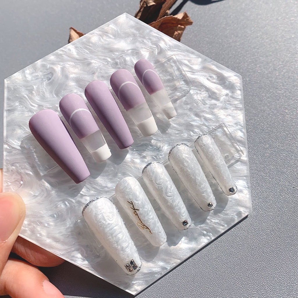 Bảng Pha Màu Vẽ Móng Tay Không Phai Vỏ Sò Tự Nhiên