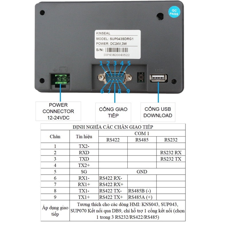 Màn hình HMI Cảm ứng KINSEAL