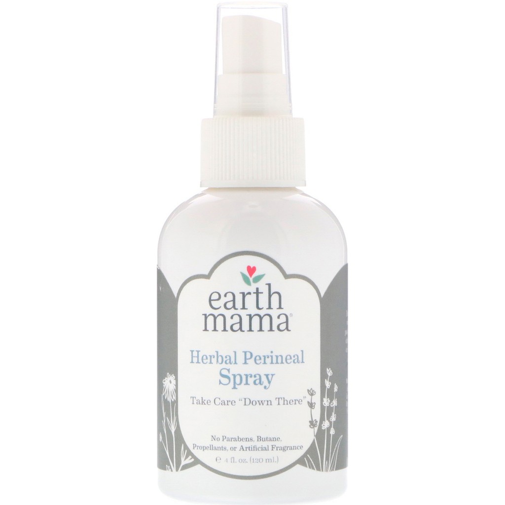 Xịt sau sinh Herbal perineal Earth Mama 120ml