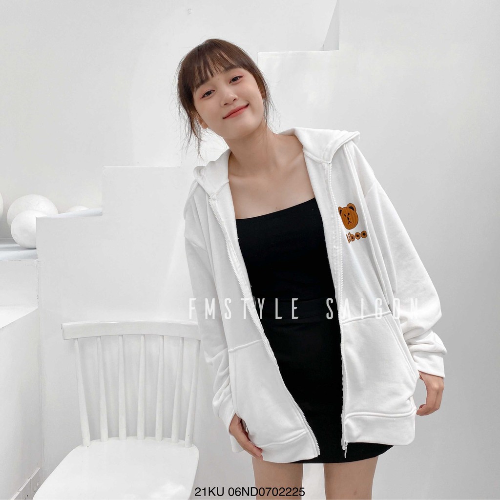 Áo khoác có nón thêu BIBOO chống nắng ulzzang thời trang nữ FmStyle SaiGon 21KU06ND0702 | BigBuy360 - bigbuy360.vn