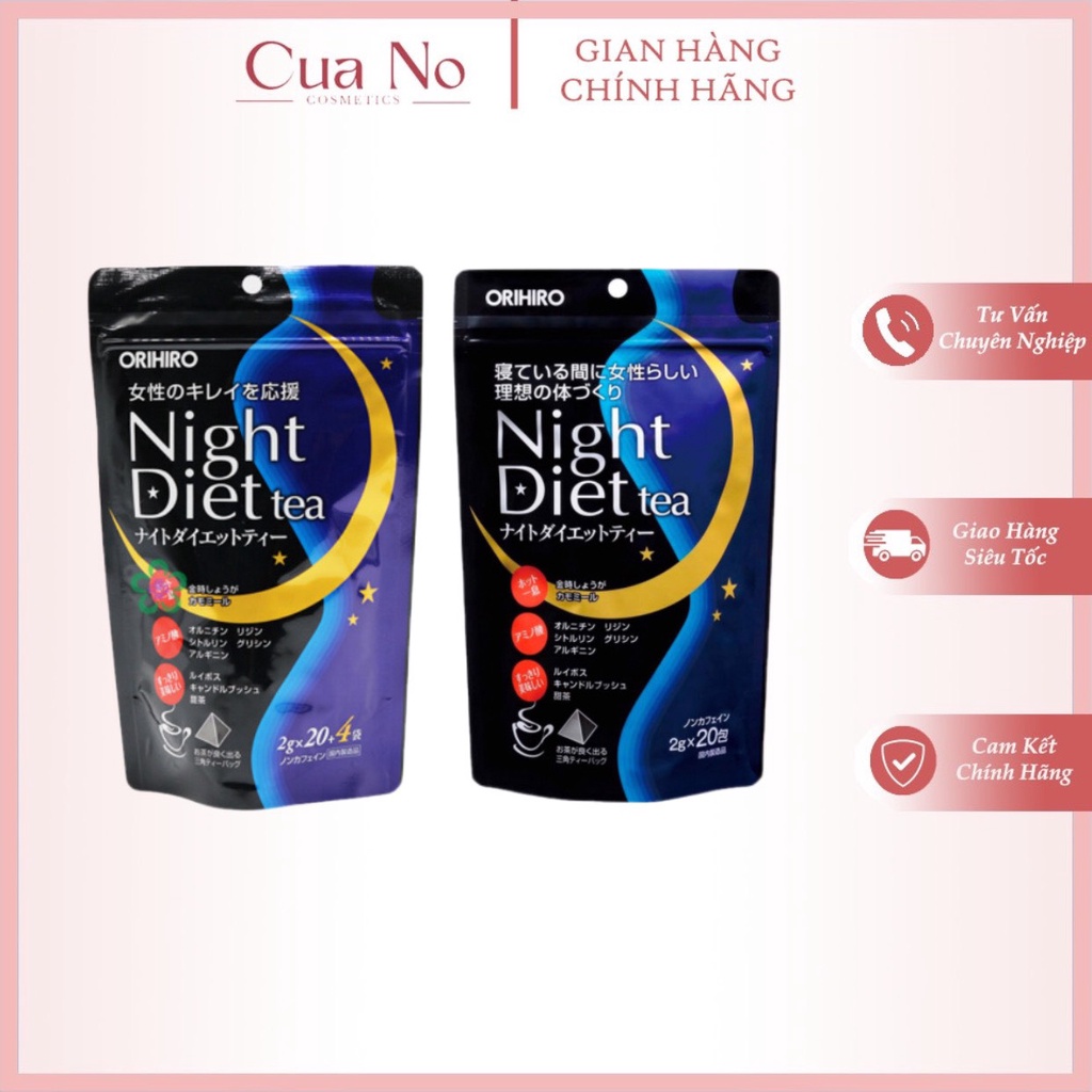 Trà giảm cân Night Diet Tea Orihiro Nhật Bản 20/ 24 túi lọc