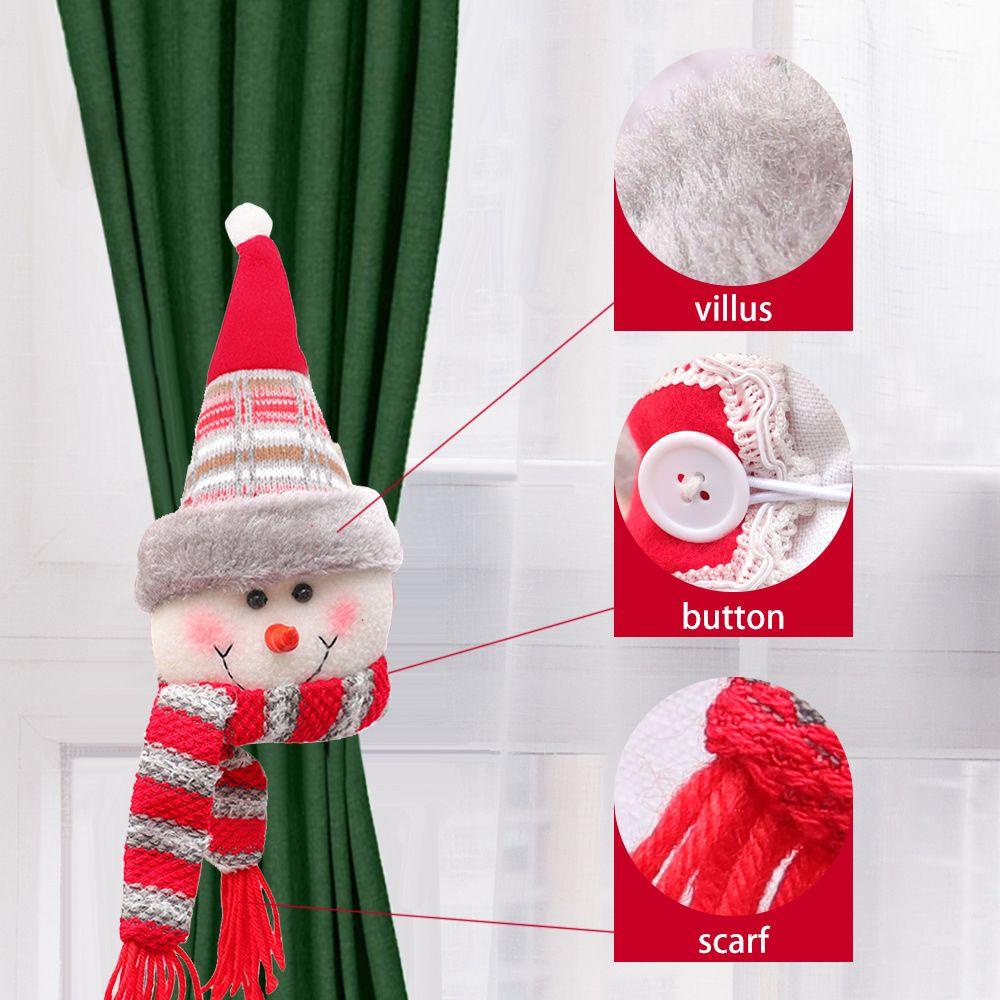 Móc Treo Rèm Cửa Hình Ông Già Noel / Người Tuyết Dễ Thương