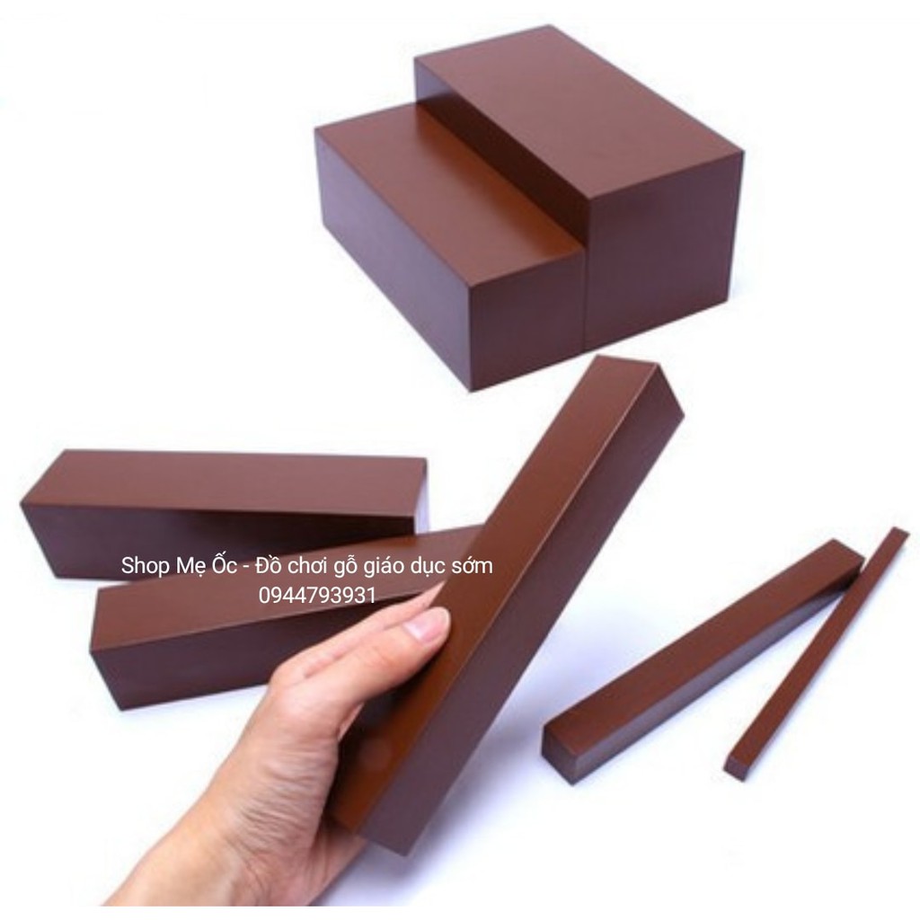 Giáo cụ Montessori - Thang nâu (size tiêu chuẩn)