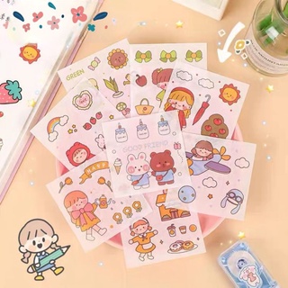 Set 25 tấm stickers họa tiết hoạt hình trang trí dễ thương