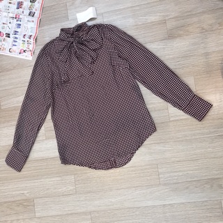 áo sơ mi zara chấm bi (sẵn hàng)