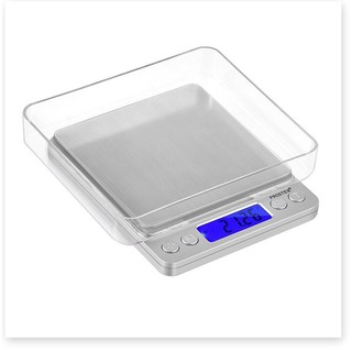 Cân tiểu ly điện tử 3kg tặng kèm khay đựng đồ và 2 viên pin aaa