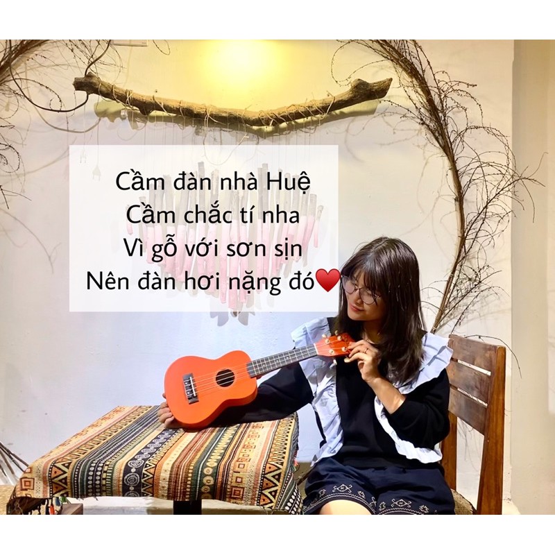 Đàn Ukulele Soprano Cao Cấp Carbon - Tặng Full Phụ Kiện - đàn ukulele soprano giá rẻ âm hay