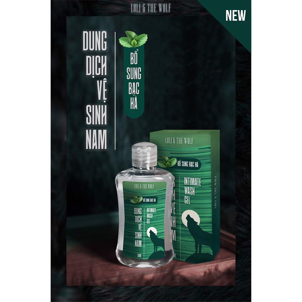 Dung Dịch Vệ Sinh Nam LOLI & THE WOLF 80ml Giới Vệ Sinh Nam Dung Dịch Khử Mùi Vùng Kín Nam