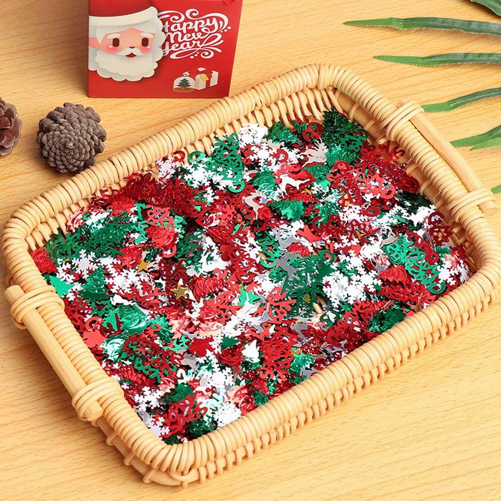 ZAIJIE24 60g Lá Thiếc Trang Trí Giáng Sinh