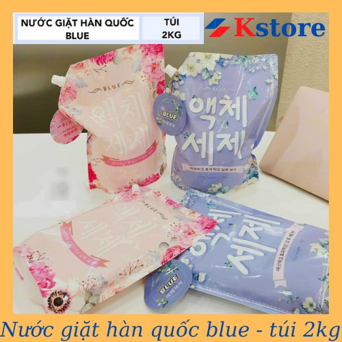 Nước Giặt Xả Blue Hàn Quốc Hương Thảo Mộc Chính Hãng 2000ML