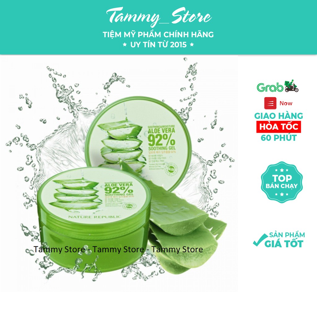 Gel lô hội đa năng aloe vera Nature Republic 92%