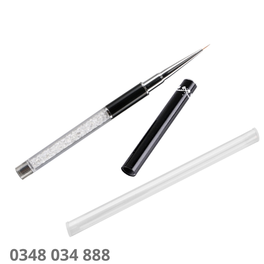 Cọ nét cán đá cao cấp 3 sizes  - Cọ vẽ nail chuyên dụng