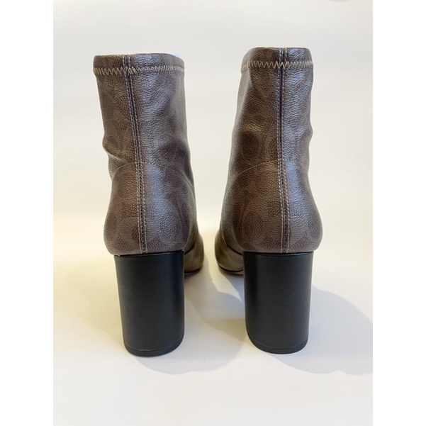 Coach Margot Monogram Coated Canvas Booties - hàng chính hãng