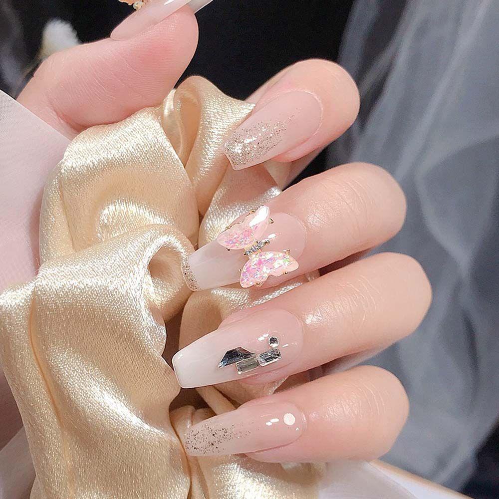 Phụ Kiện Trang Trí Móng Tay Hình Bướm Xinh Xắn|Phụ Kiện Trang Trí Móng Tay Nghệ Thuật Màu Aurora Dễ Thương|Phụ Kiện Trang Trí Móng Tay Nghệ Thuật