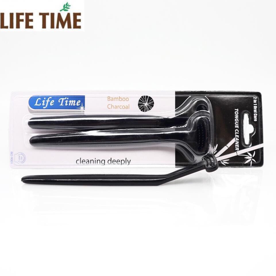 Dụng cụ cạo lưỡi CAO CẤP LifeTime chính hãng - làm sạch các mảng bám ở lưỡi - cải thiện hơi thở