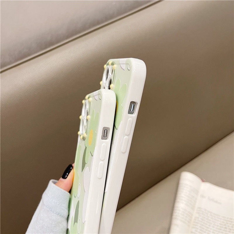 Green Flowers Pattern Phone Case For IPhone 11 12 Pro Max Xr XsMax 7 8 Plus SE 2020  Fa33e