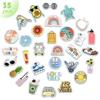 Bộ 35 miếng dán hình graffiti hoạt họa độc đáo