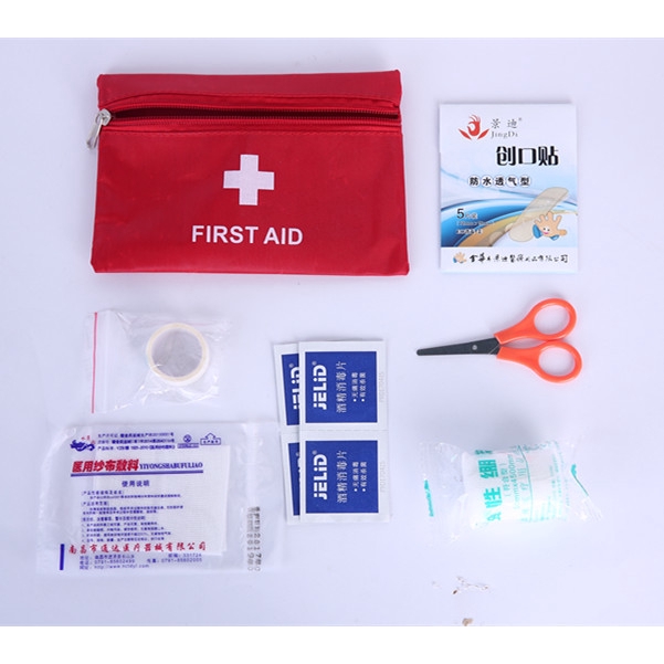 Túi y tế sơ cứu mini First Aid Kit kèm dụng cụ sơ cứu cá nhân