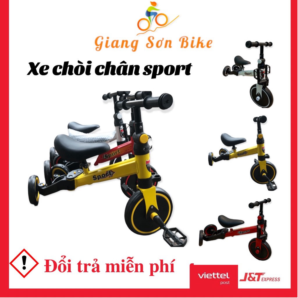 Xe chòi chân sport, xe ba bánh cho bé màu sắc đa dạng, kiểu dáng hiện đại- GIANG SƠN BIKE