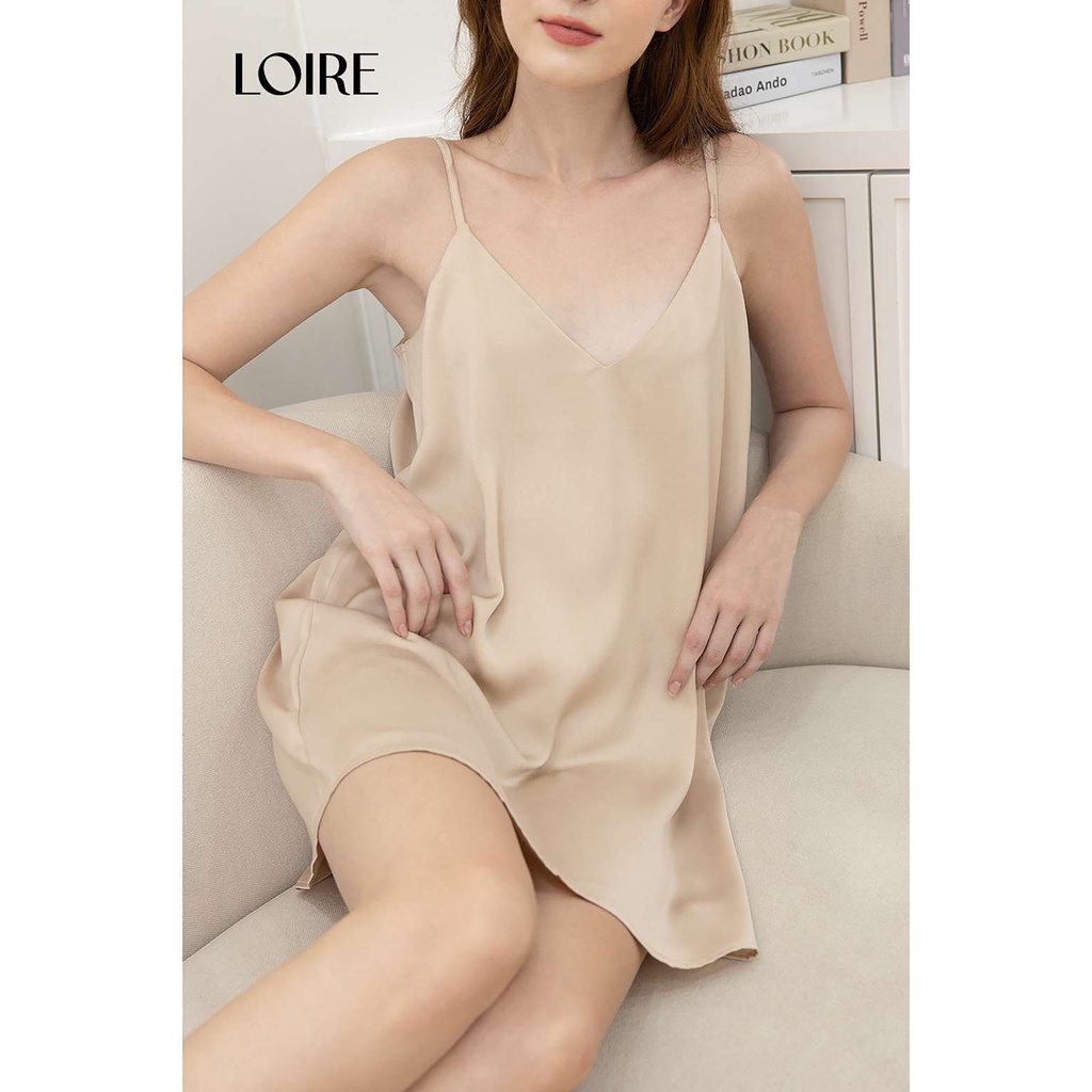 Váy Lụa 2 Dây Cao Cấp Loirechic Freesize LSL05