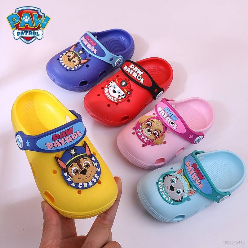 Dép đi trong nhà bằng PVC chống trượt họa tiết hoạt hình Paw Patrol cho bé 2-12 tuổi