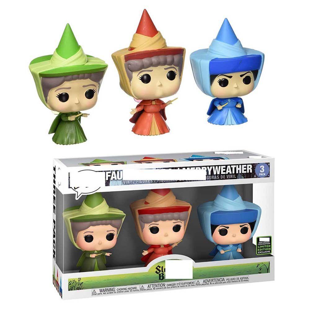 Bộ 3 Mô Hình PVC Nhân Vật Anime Merryweather Flora Fauna REBUY1