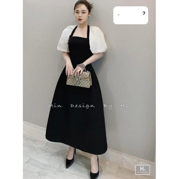 Váy xòe tay bồng Đầm xòe tay bồng sáng chảnh