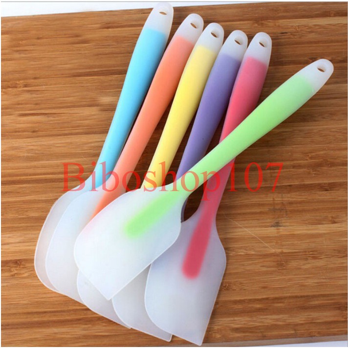 Phới silicon trong 28cm/ Cây vét spatula cán trong 28cm