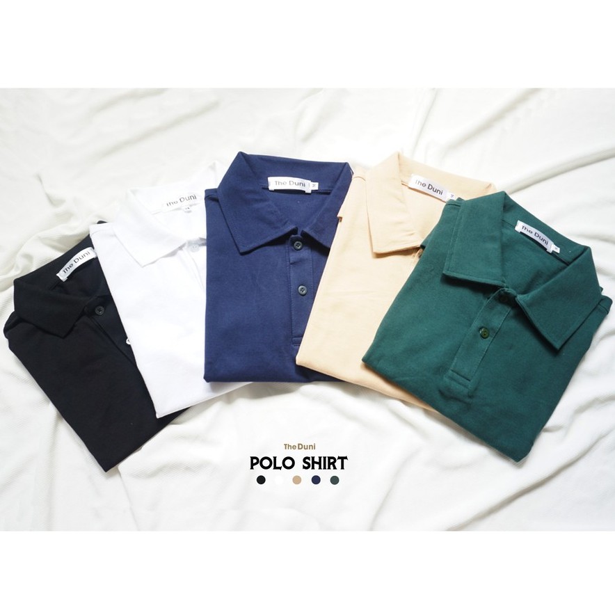 Áo thun POLO nam cổ bẻ BASIC vải cá sấu 100% Cotton The Duni với 5 màu cho bạn lựa chọn | BigBuy360 - bigbuy360.vn