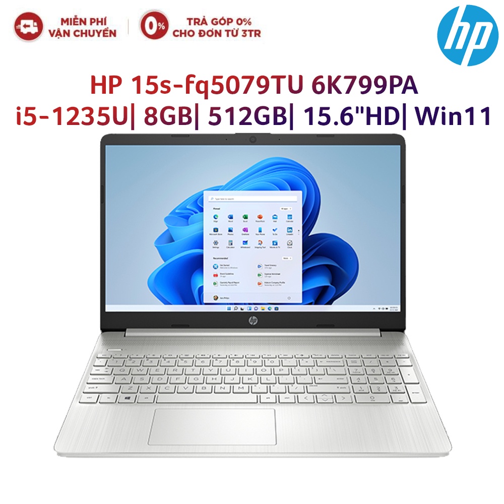 Laptop HP 15s-fq5079TU 6K799PA i5-1235U| 8GB| 512GB| OB| 15.6"HD| Win11