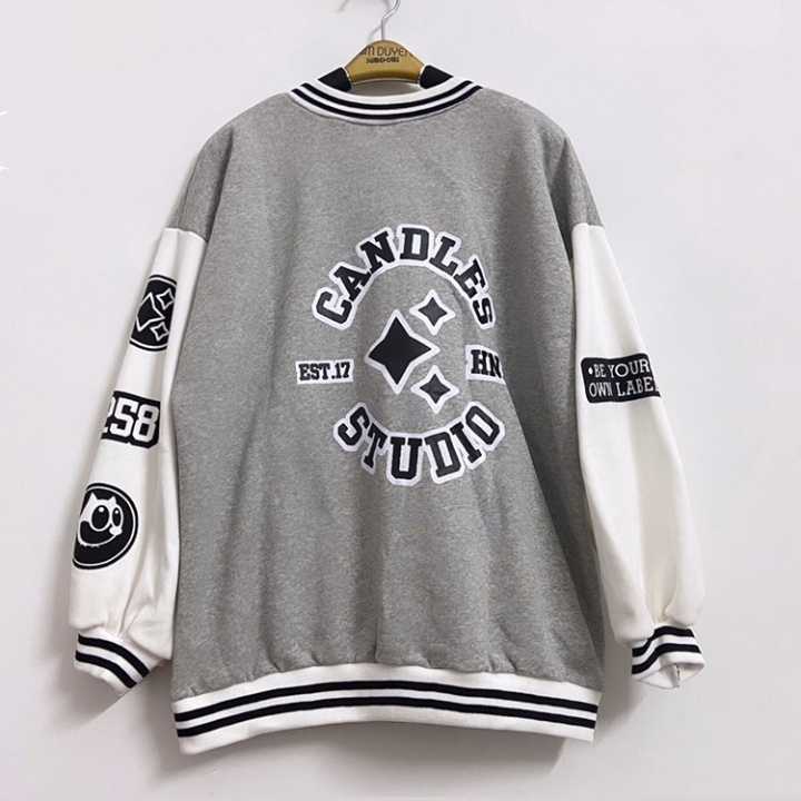 Áo Khoác Bomber [ẢNH THẬT]. Chất nỉ ngoại dày đẹp mịn ko xù, màu tàn phối trắng, in nét. Form Unisex Nam Nữ (có 2 màu)
