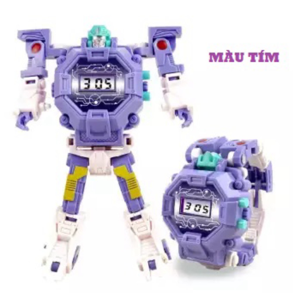 Đồng Hồ Điện Tử Cao Cấp Trẻ Em Có Thể Biến Hình Robot 2 Trong 1 DHROBOT03
