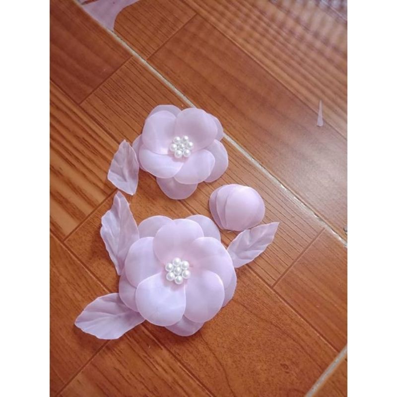VẢI VOAN KÍNH ,BÓ HOA ,MAY ĐẦM ,LÀM HOA KHỔNG LỒ