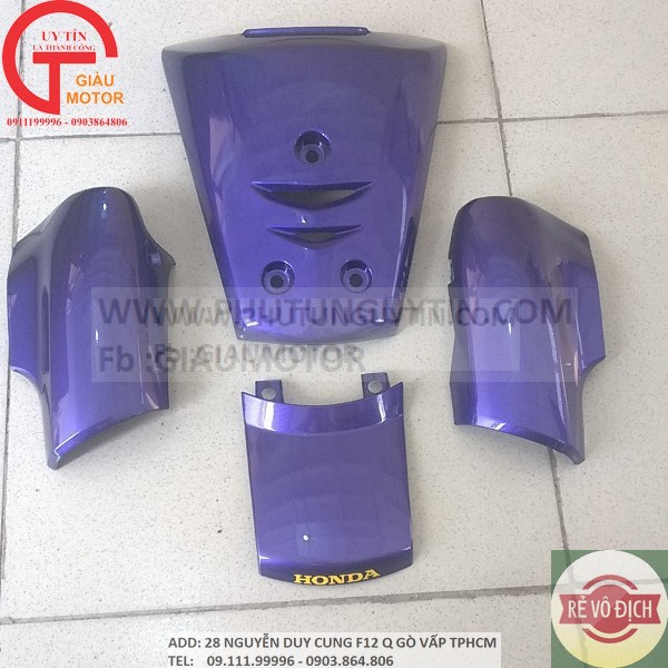 FULL DÀN BỘ ÁO WAVE ZX TÍM / TRẮNG / ĐỎ CHÍNH HÃNG HONDA