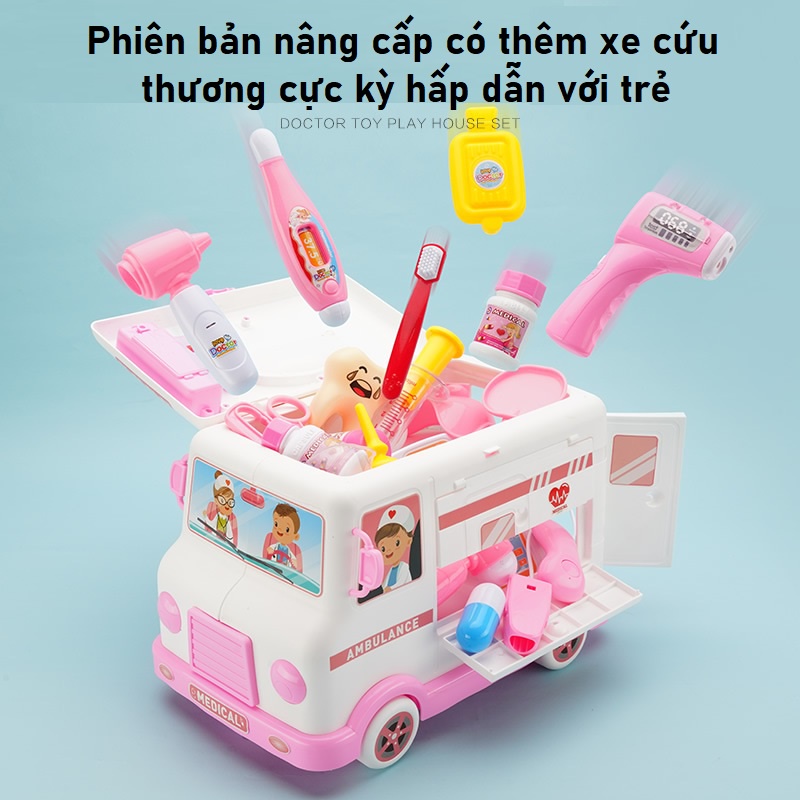 Đồ Chơi Dụng Cụ Y Tế Bác Sĩ Y Tá Nha Sĩ Khám Răng Cho Trẻ Em - Đồ Chơi Giáo Dục Cho Bé Trai Bé Gái A1