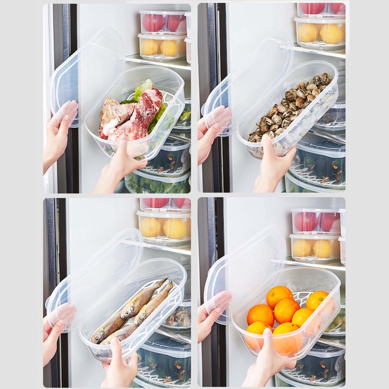 Tấm Nhựa Trong Suốt Có Nắp Đậy Bảo Quản Thực Phẩm Trong Tủ Lạnh