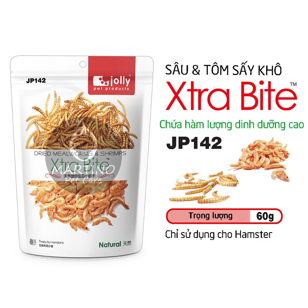 [Jolly-SNCK] Sâu Mealworms + Tôm sấy khô