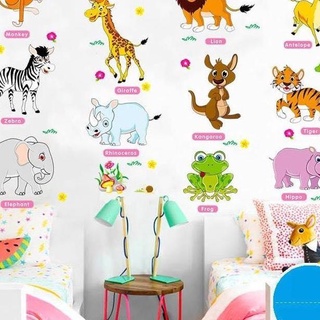 Decal dán tường Vườn thú tiếng anh số 2