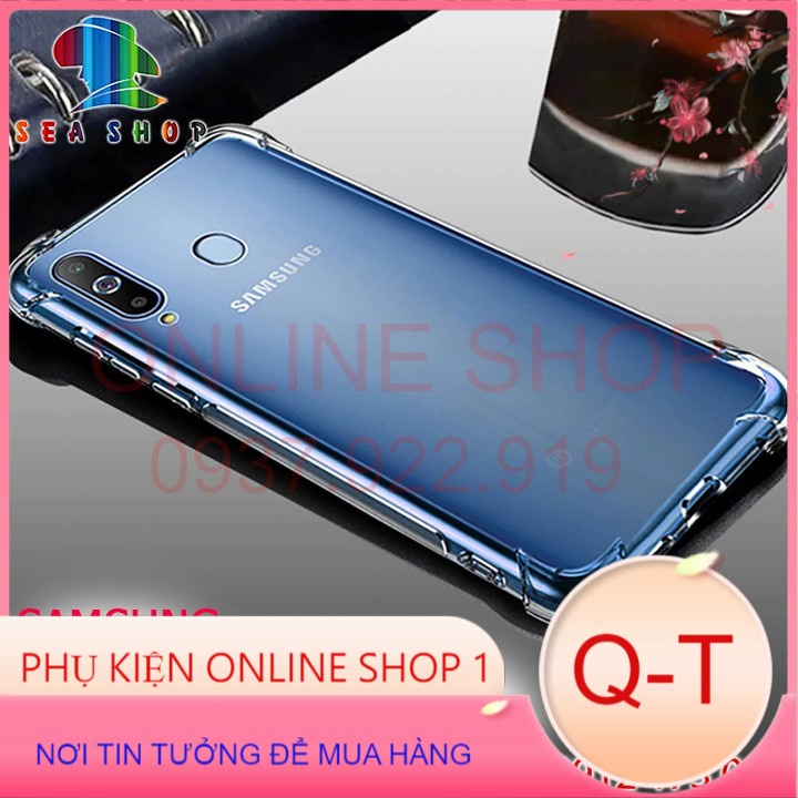 Ốp lưng Samsung A8,A9 Star A10, A10S, A20, A30, A50, A70, A80, A30S, A50S, M10, M20, M30...nhựa dẻo chống sốc-Trong suốt