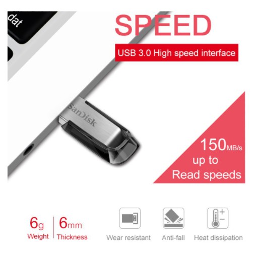 Usb Sandisk 128gb Siêu Flair Cz73 Usb 3.0 / Flashdisk (128Gb)