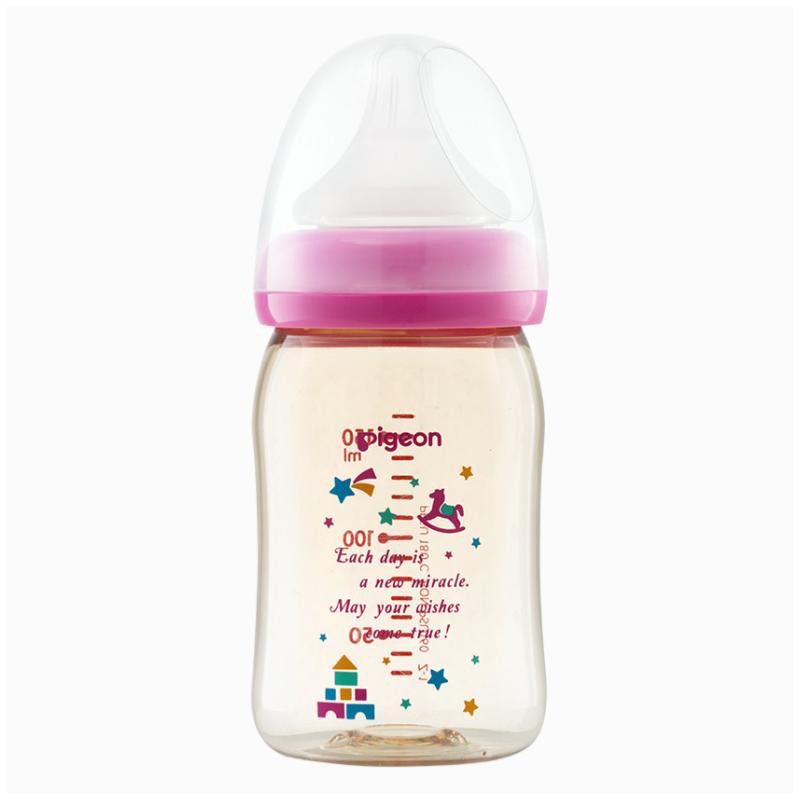 Bình Sữa Pigeon PPSU Plus Cổ Rộng Hình Đồ Chơi 160/240ML