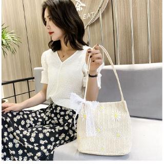 Túi Xách Nữ Đan Rơm Thời Trang Cổ Điển