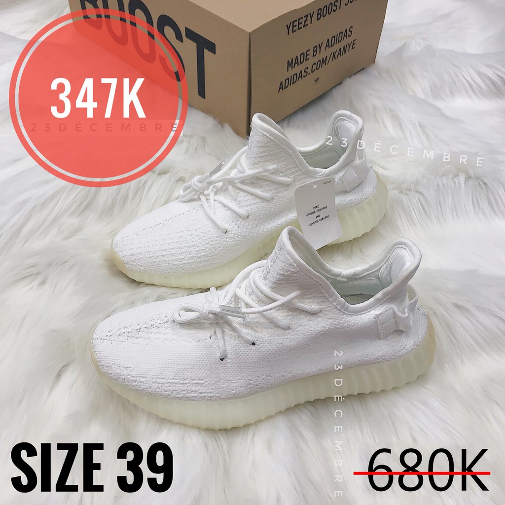 [Ảnh thật] Xả Lỗ Vốn Giày Thể Thao Sneaker Yeezy350 V2 trắng full hàng chuẩn đẹp mê ly